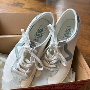 Vans Men's Sport-Low Tri-Tone Green Canvas Suede Skate Shoes Size 10.5 Mens